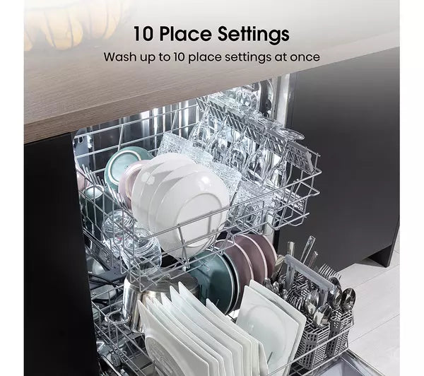 Hisense HS523E15XUK Slimline Dishwasher - Stainless Steel (EX-DISPLAY/B)