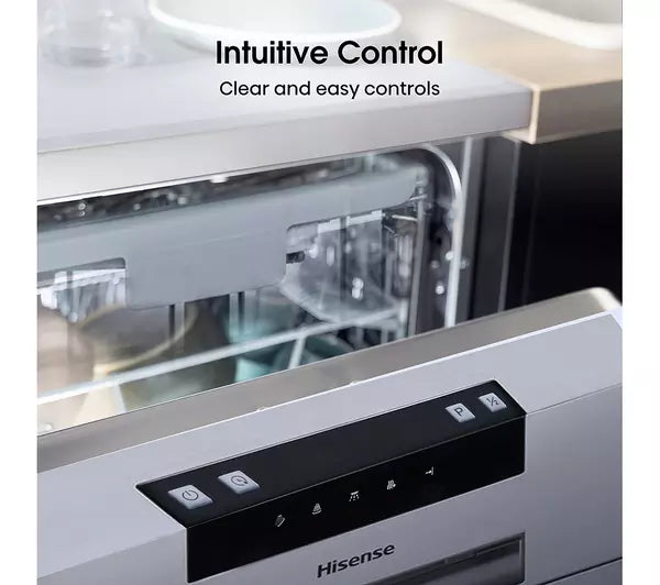 Hisense HS523E15XUK Slimline Dishwasher - Stainless Steel (EX-DISPLAY/B)