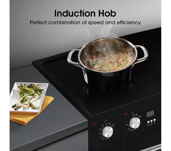 Hisense HDE3211BIBUK Electric Cooker with Induction Hob - Black - A Rated (EX-DISPLAY/C)
