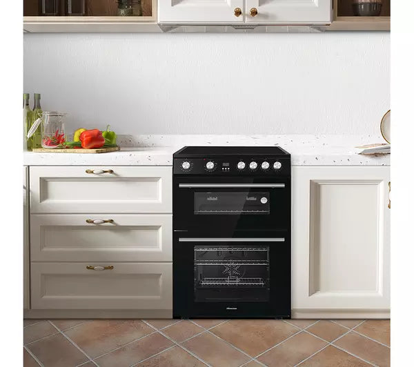 Hisense HDE3211BIBUK Electric Cooker with Induction Hob - Black - A Rated (EX-DISPLAY/C)