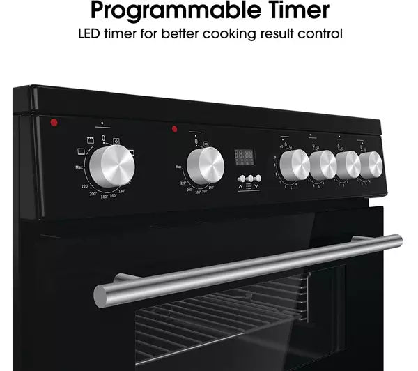 Hisense HDE3211BIBUK Electric Cooker with Induction Hob - Black - A Rated (EX-DISPLAY/C)