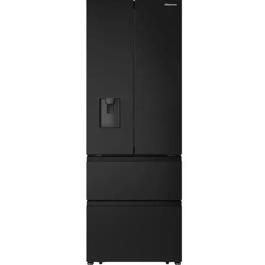 Hisense PureFlat RF632N4WFE Non-Plumbed Total No Frost American Fridge Freezer - Black (EX-DISPLAY/C)