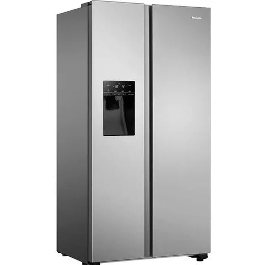 Hisense RS694N4TIE Non-Plumbed Frost Free American Fridge Freezer - Stainless Steel (EX-DISPLAY/C)