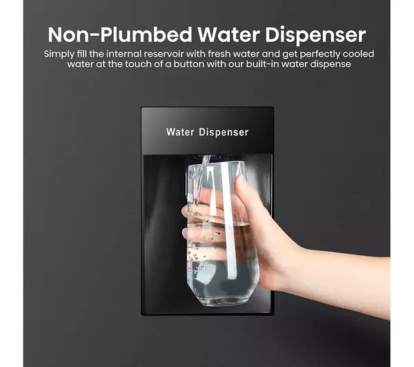 Hisense RB327N4WBE 50/50 No Frost Fridge Freezer - Black (EX-DISPLAY/C)