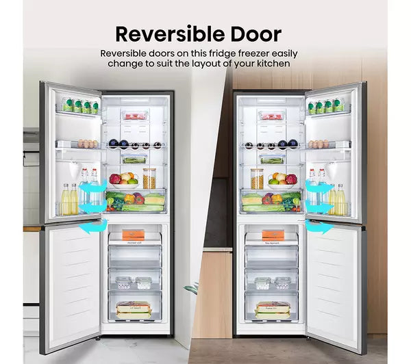 Hisense RB327N4WBE 50/50 No Frost Fridge Freezer - Black (EX-DISPLAY/C)
