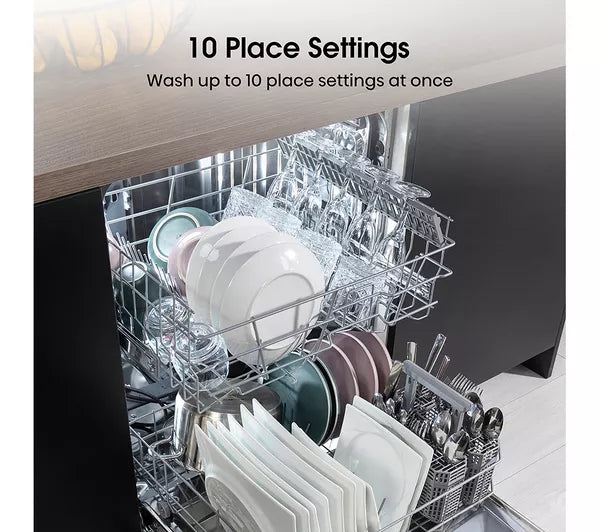 Hisense HS523E15BUK Slimline Dishwasher - Stainless Steel (EX-DISPLAY/A)
