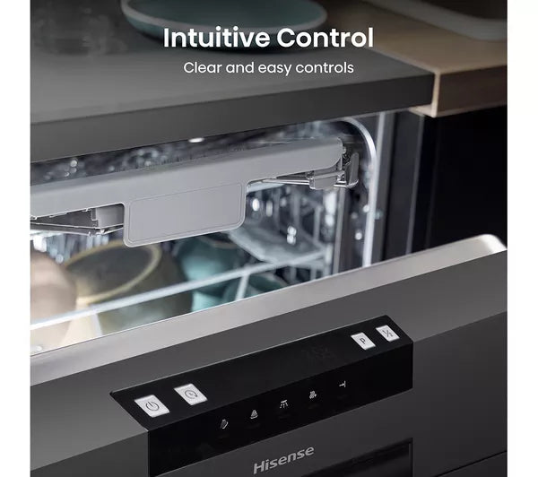 Hisense HS523E15BUK Slimline Dishwasher - Stainless Steel (EX-DISPLAY/A)
