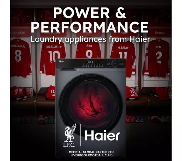 Haier X Series 5 HW100BP14357BUUK 10kg WiFi Connected Washing Machine with 1400 rpm - Graphite - A Rated (EX-DISPLAY/B)