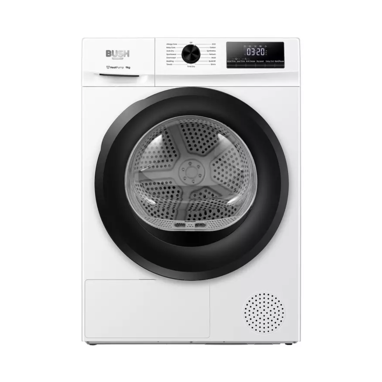 Bush TDHP9KG2025 9KG Heat Pump Tumble Dryer - White - A++ Rated (EX-DISPLAY/C)