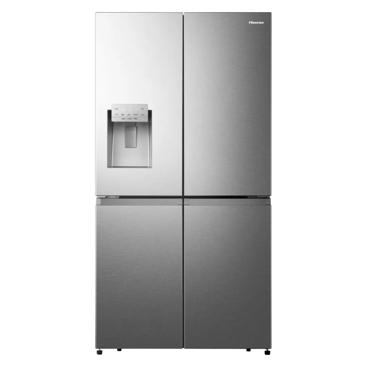 Hisense PureFlat Infinite RQ760N4SASE Wifi Connected Non-Plumbed Total No Frost American Fridge Freezer - Stainless Steel - E Rated (EX-DISPLAY/C)