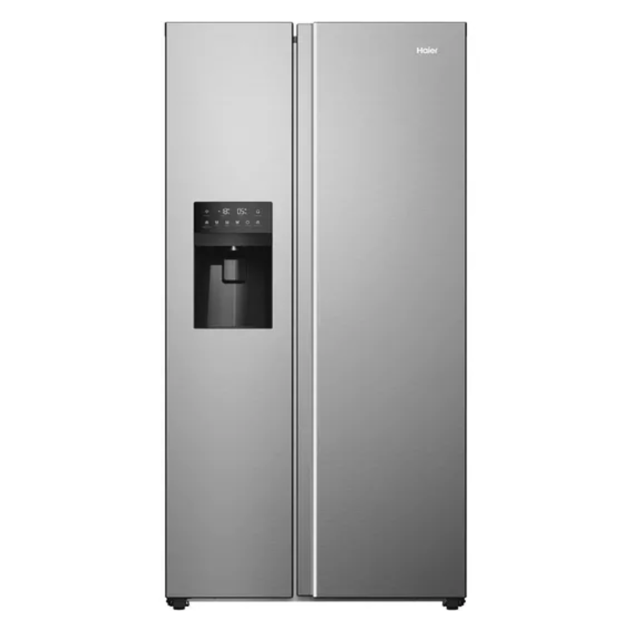 HAIER HSR5918DIMP American-Style Fridge Freezer - Platinum Inox (EX-DISPLAY/B)