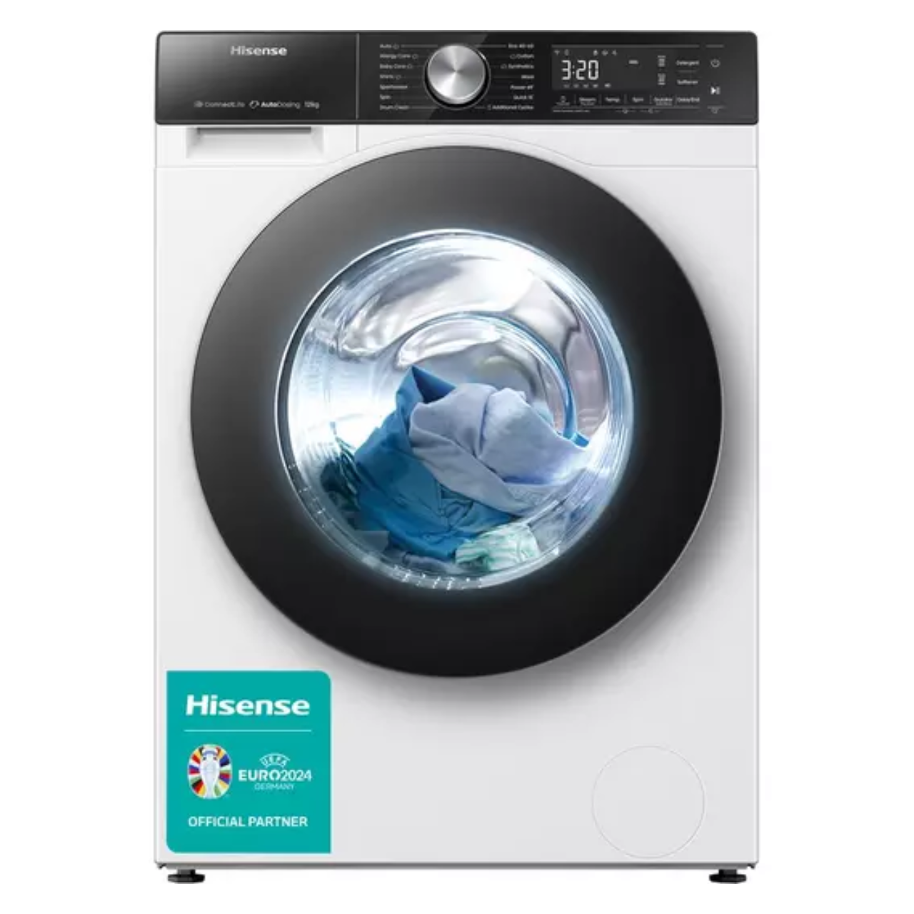 Hisense 5S Series WF5S1245BW 12kg Washing Machine with 1400 rpm - White - A Rated (EX-DISPLAY/B)