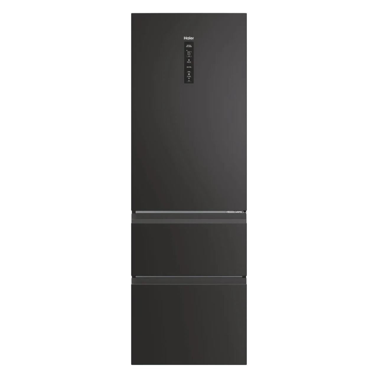 Haier 3D 60 Series 3 HTW3618ENPB Wifi Connected 185cm 60/40 Total No Frost Fridge Freezer - Slate Black - E Rated (EX-DISPLAY/B)