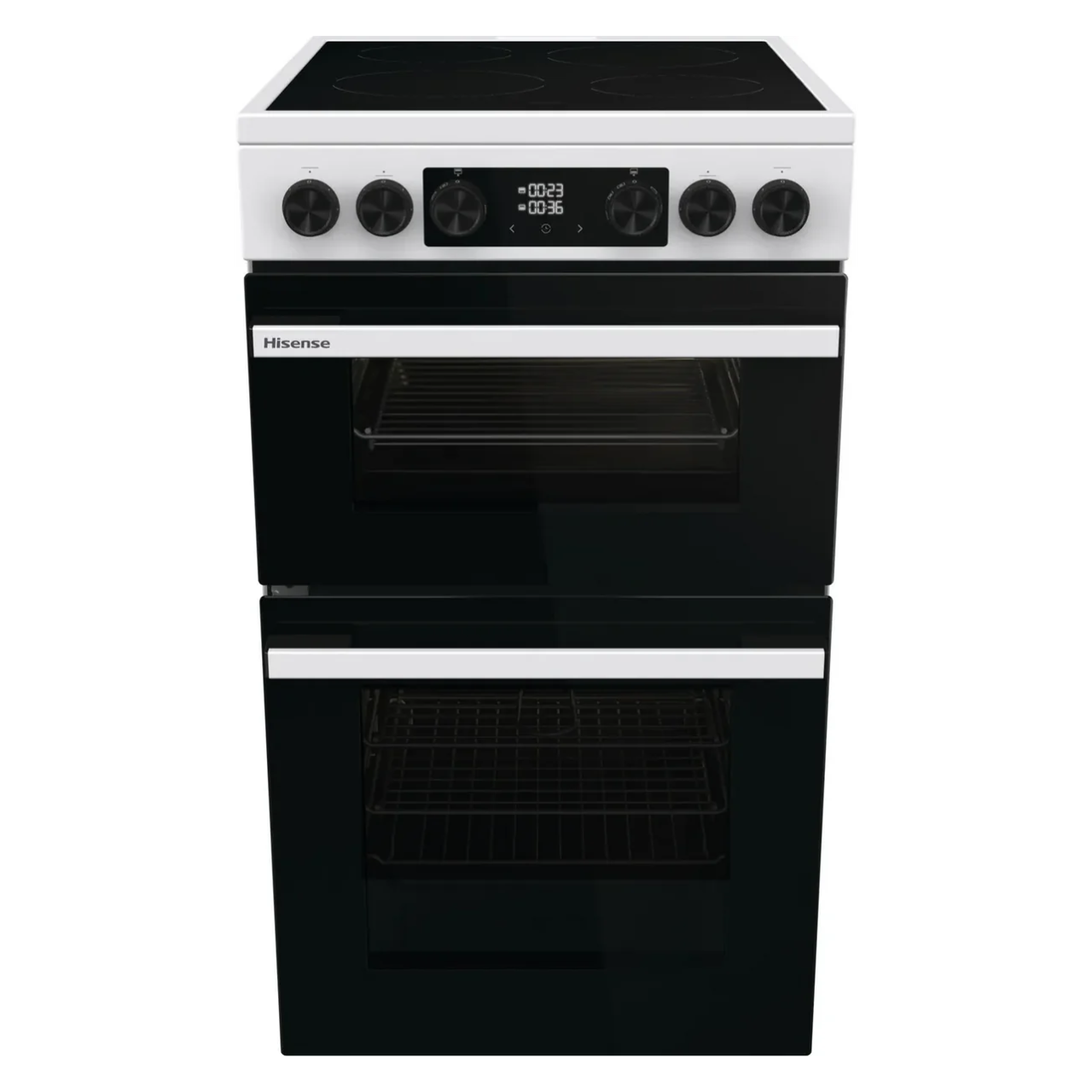 Hisense Hi6 Max HDCEC5C10W 50cm Electric Cooker with Ceramic Hob - White - A Rated (EX-DISPLAY/C)