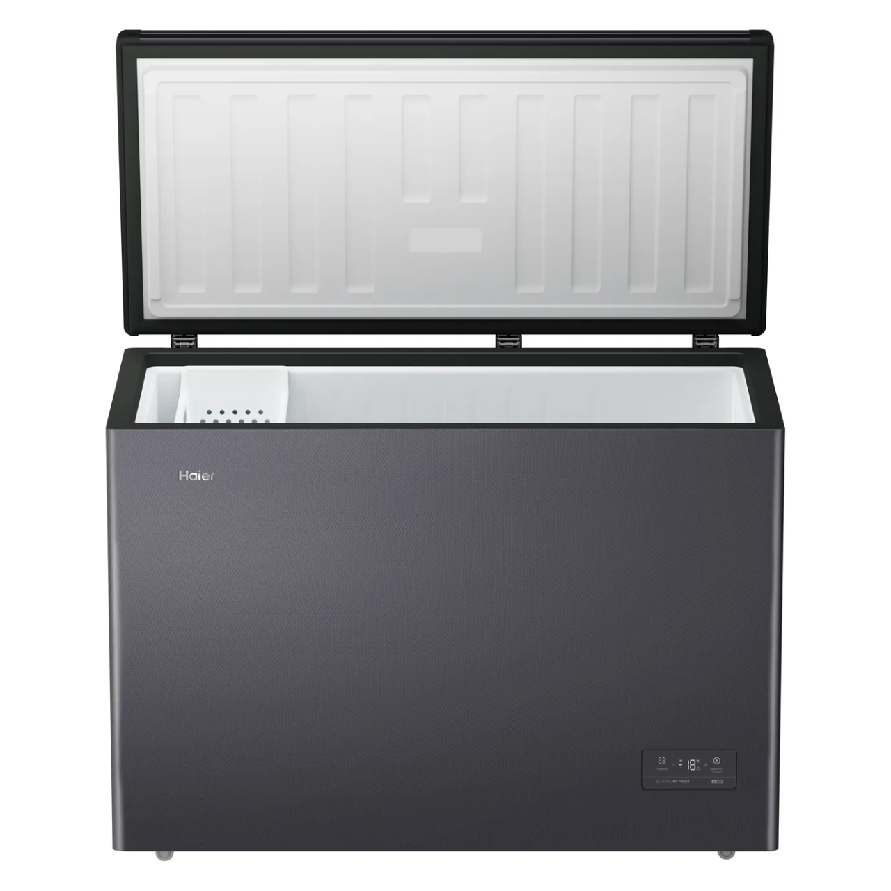 Haier HCE300NFEK Total No Frost Chest Freezer - Dark Inox - E Rated (EX-DISPLAY/B)