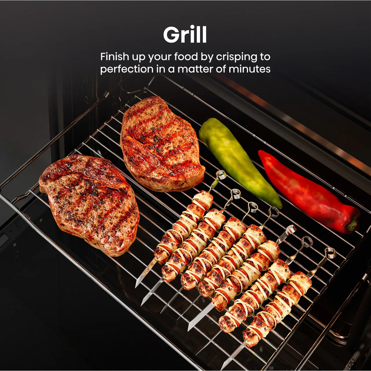 Hisense Hi6 BID914221CX Built In Electric Double Oven - Stainless Steel - A/A Rated (EX-DISPLAY/B)