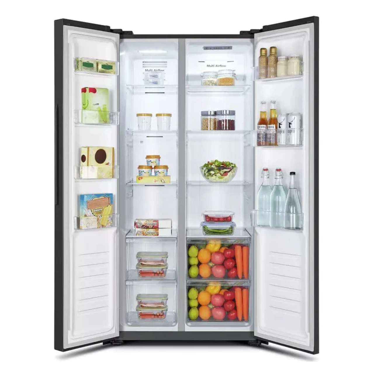 Fridgemaster MS83430EB Total No Frost American Fridge Freezer - Black (EX-DISPLAY/C)