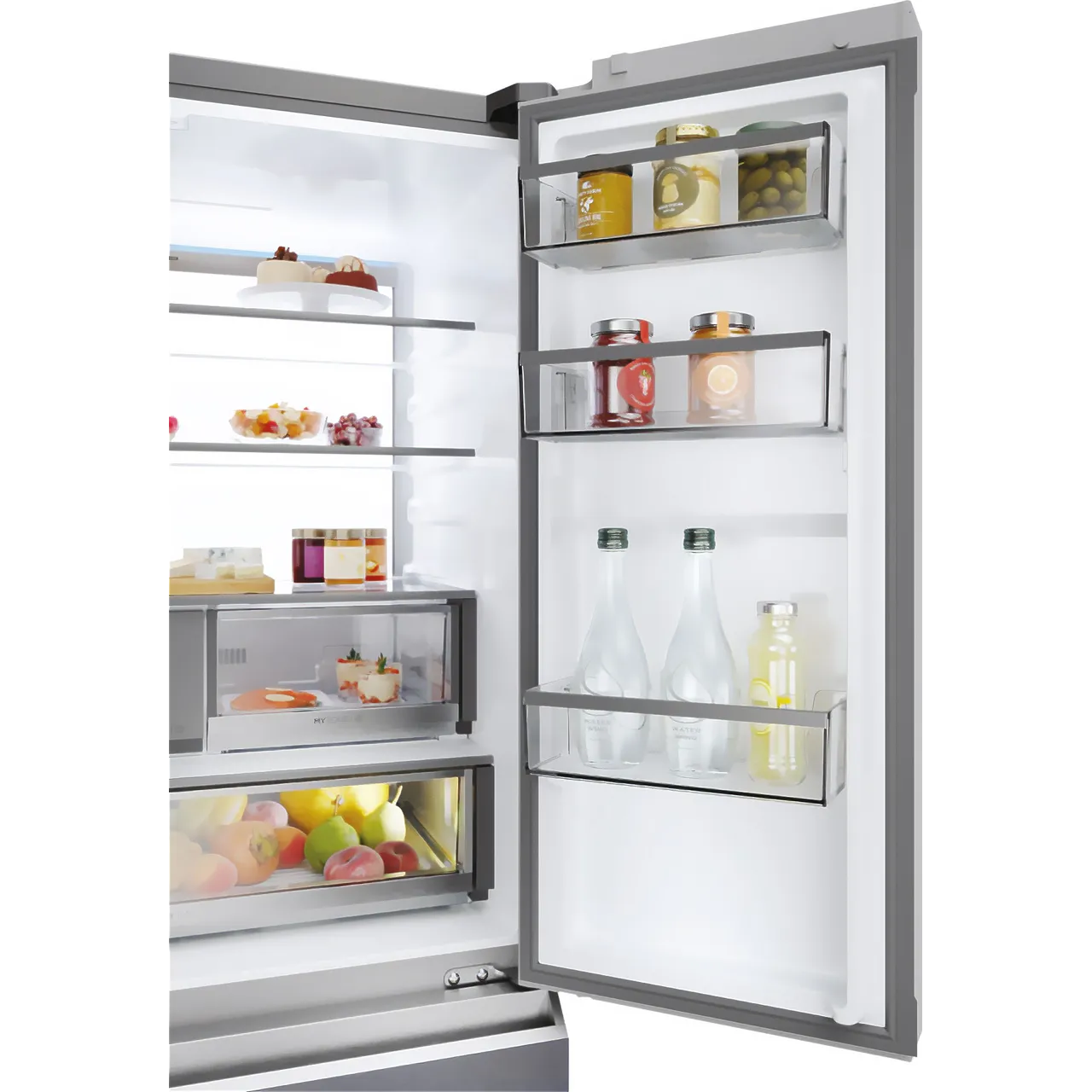 Haier FD 90 Series 7 HFR79F19EFGK Total No Frost Multi-door American Fridge Freezer - Sapphire Glass - E Rated (EX-DISPLAY/B)