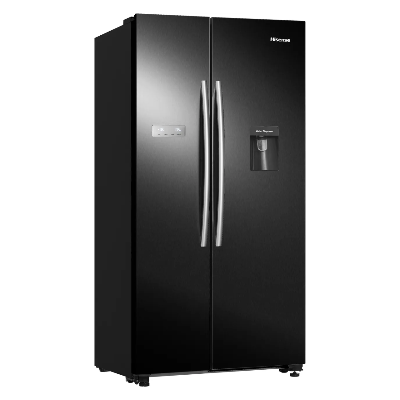 Hisense RS741N4WBE Non-Plumbed Total No Frost American Fridge Freezer - Black (EX-DISPLAY/C)