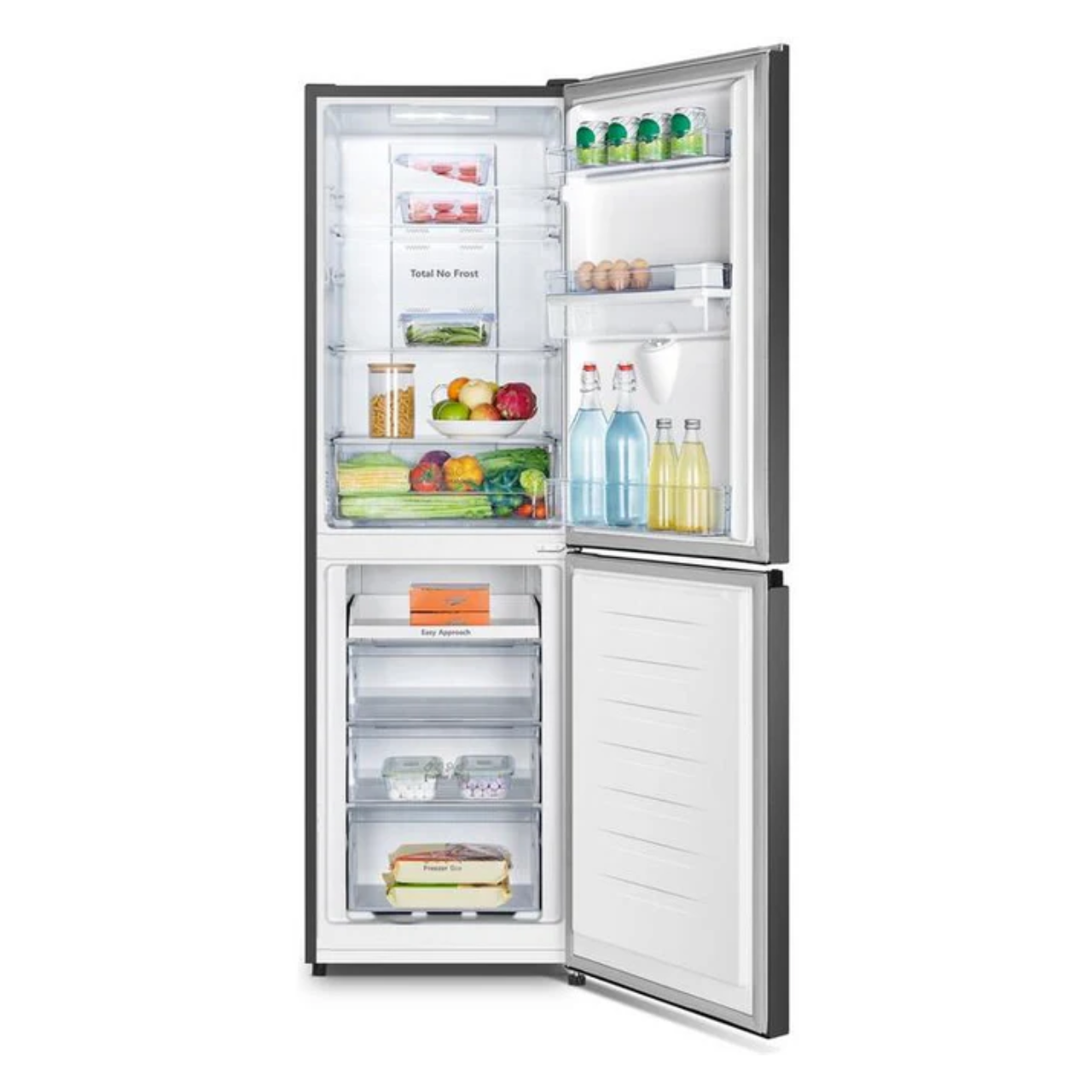 Fridgemaster MC55251DEB 60/40 Total No Frost Fridge Freezer - Black (EX-DISPLAY/B)