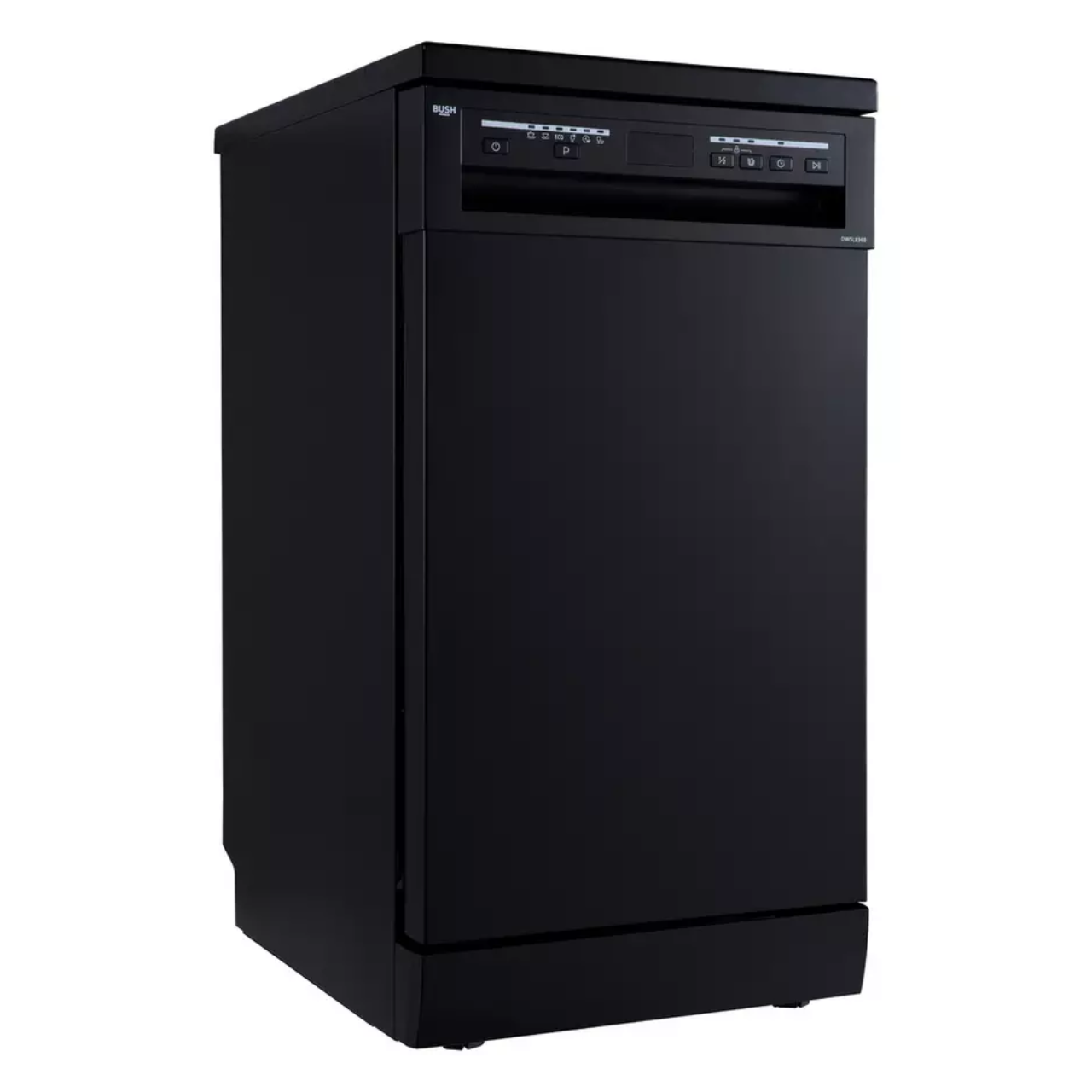 Bush DWSLE96B Slimline Dishwasher - Black - E Rated (EX-DISPLAY/B)