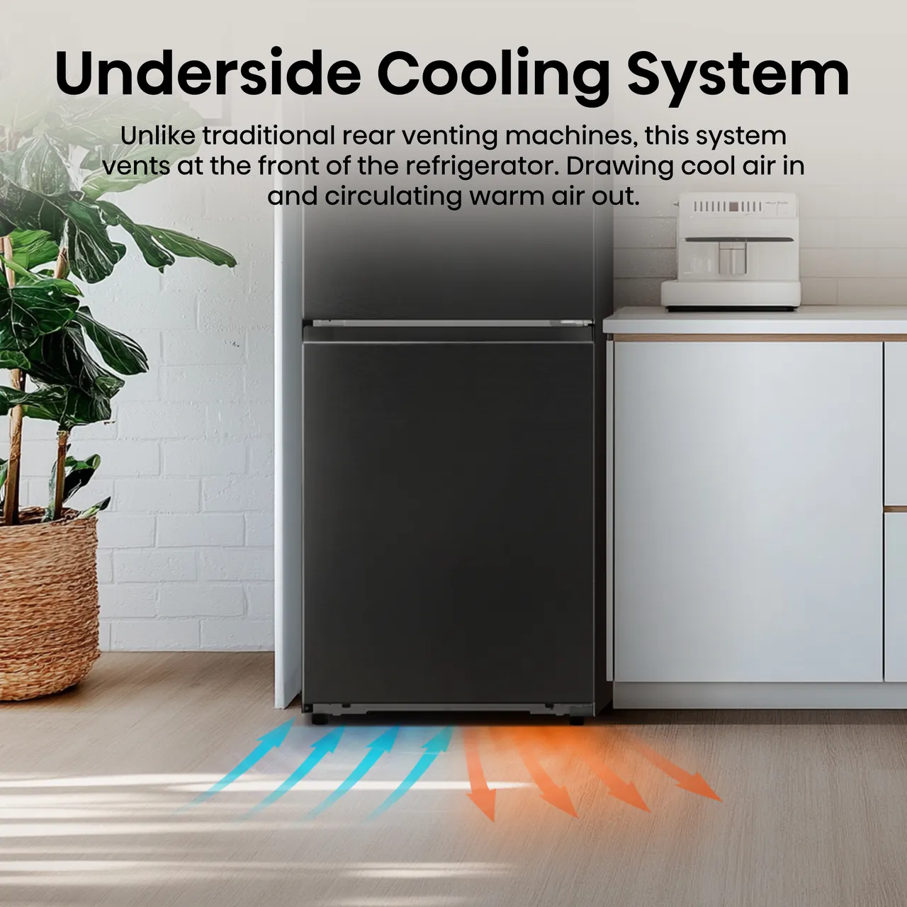 Hisense PureFlat RB5P410SAFCUK 203cm 70/30 No Frost Fridge Freezer - Black / Stainless Steel - C Rated (EX-DISPLAY/A)