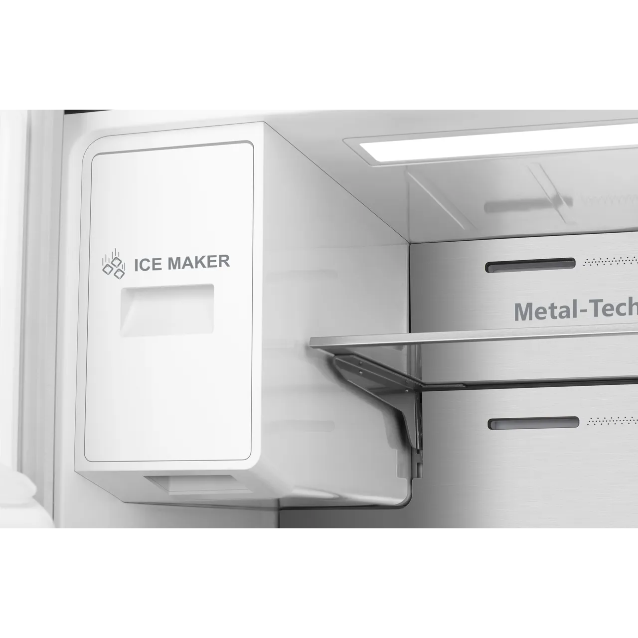 Hisense PureFlat Infinite RQ760N4SASE Wifi Connected Non-Plumbed Total No Frost American Fridge Freezer - Stainless Steel - E Rated (EX-DISPLAY/C)