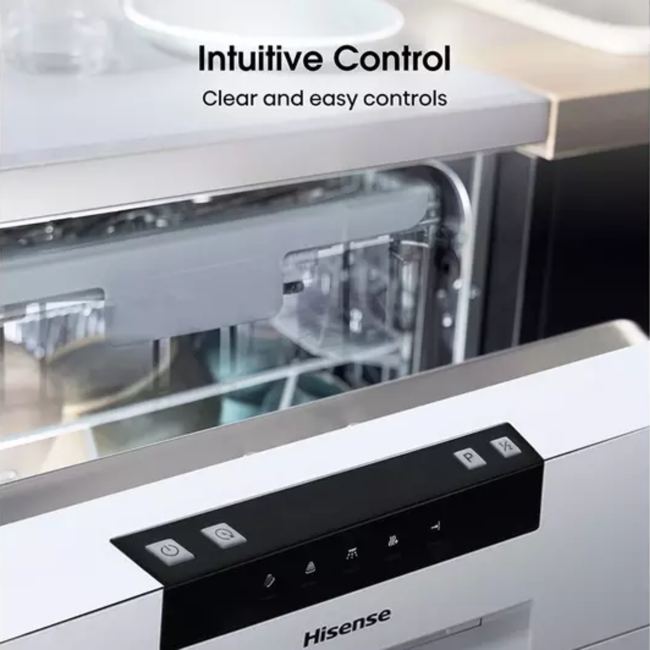 Hisense HS523E15WUK Slimline Dishwasher - White (EX-DISPLAY/A)