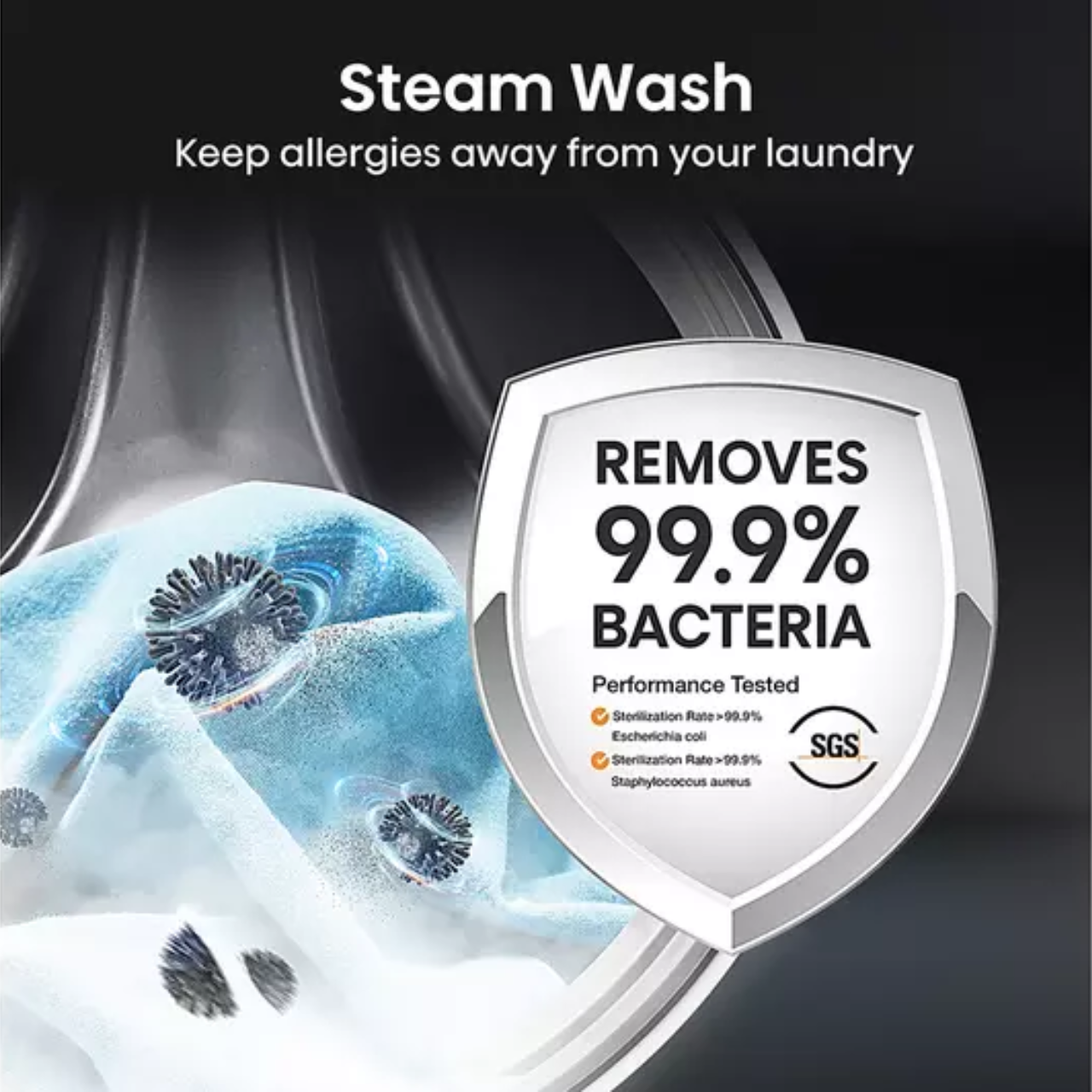 Hisense 5S Series WF5S1245BW 12kg Washing Machine with 1400 rpm - White - A Rated (EX-DISPLAY/B)