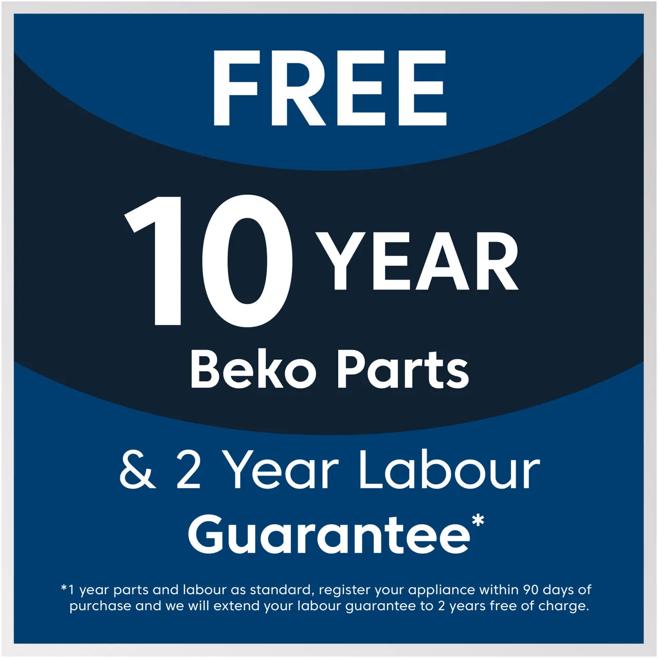 Beko HarvestFresh™ BCFD4V50 178cm 50/50 Integrated Frost Free Fridge Freezer with Sliding Door Hinge - White - E Rated (EX-DISPLAY/A)