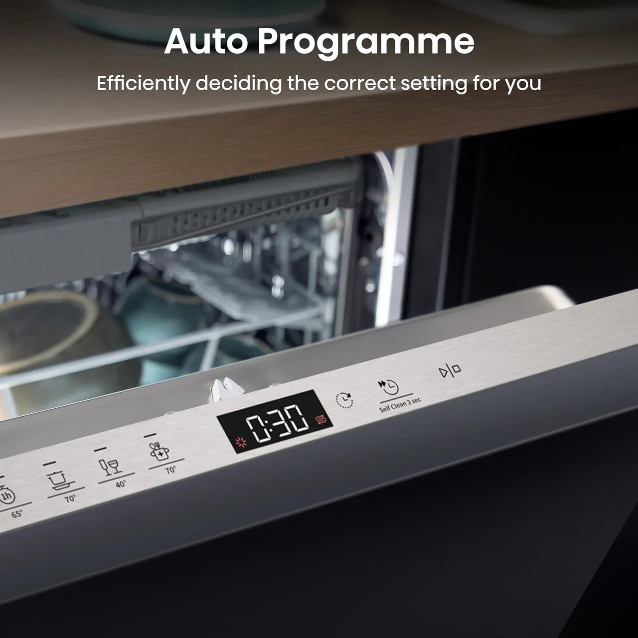 Hisense HV643D90UK Fully Integrated Standard Dishwasher - Stainless Steel Control Panel (EX-DISPLAY/C)