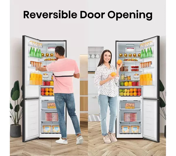 Hisense RB435N4BFE 70/30 Frost Free Fridge Freezer - Black / Stainless Steel (EX-DISPLAY/C)