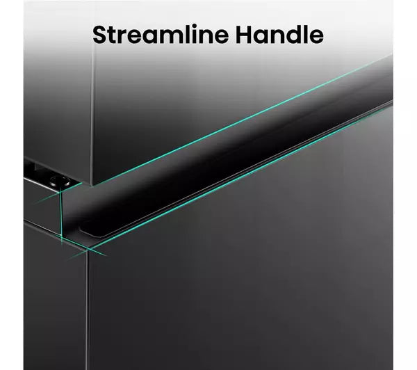 Hisense RB435N4BFE 70/30 Frost Free Fridge Freezer - Black / Stainless Steel (EX-DISPLAY/C)
