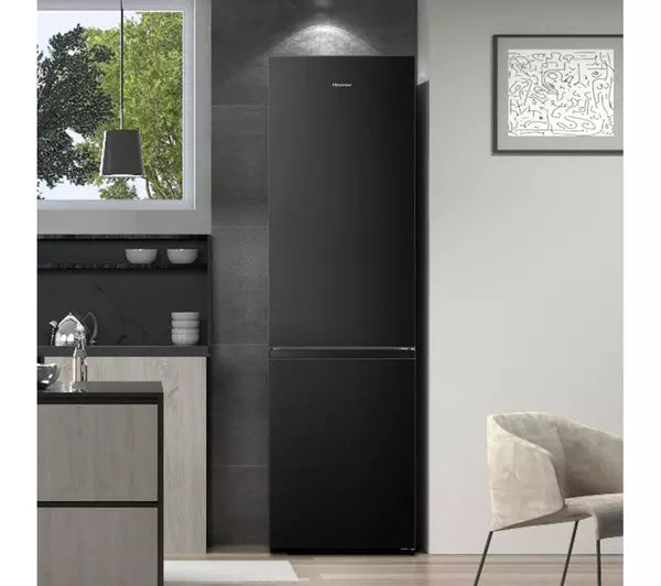 Hisense RB435N4BFE 70/30 Frost Free Fridge Freezer - Black / Stainless Steel (EX-DISPLAY/C)