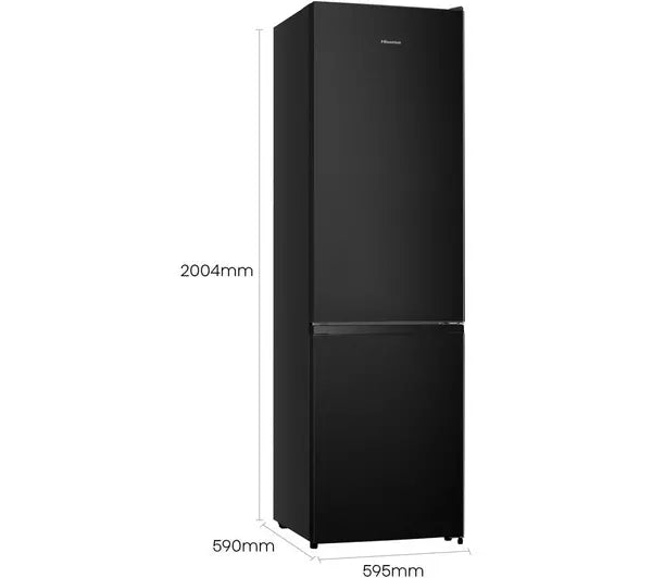 Hisense RB435N4BFE 70/30 Frost Free Fridge Freezer - Black / Stainless Steel (EX-DISPLAY/C)