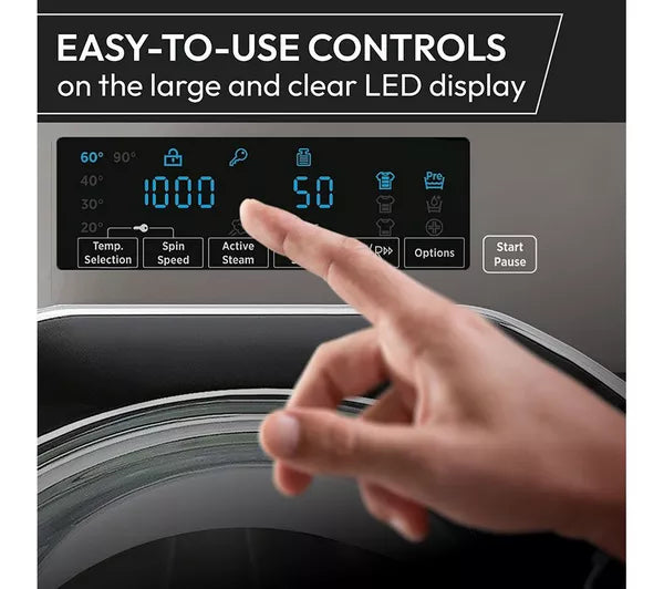 HOOVER H-WASH 400 BH4S69M6DB9J-80 Integrated WiFi-enabled 9 kg 1600 Spin Washing Machine (EX-DISPLAY/C)