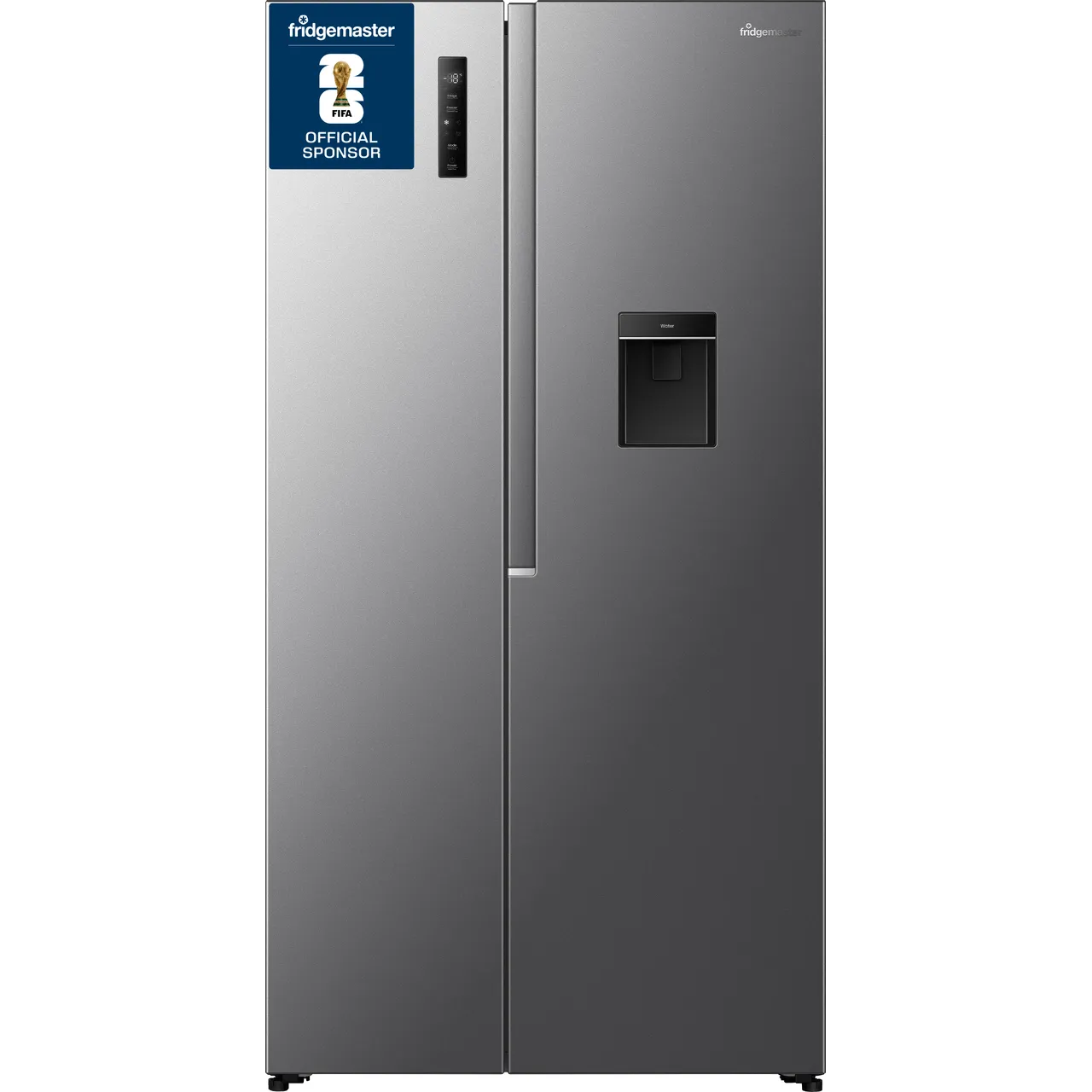 Fridgemaster MS91558DES Total No Frost American Fridge Freezer - Silver (EX-DISPLAY/C)