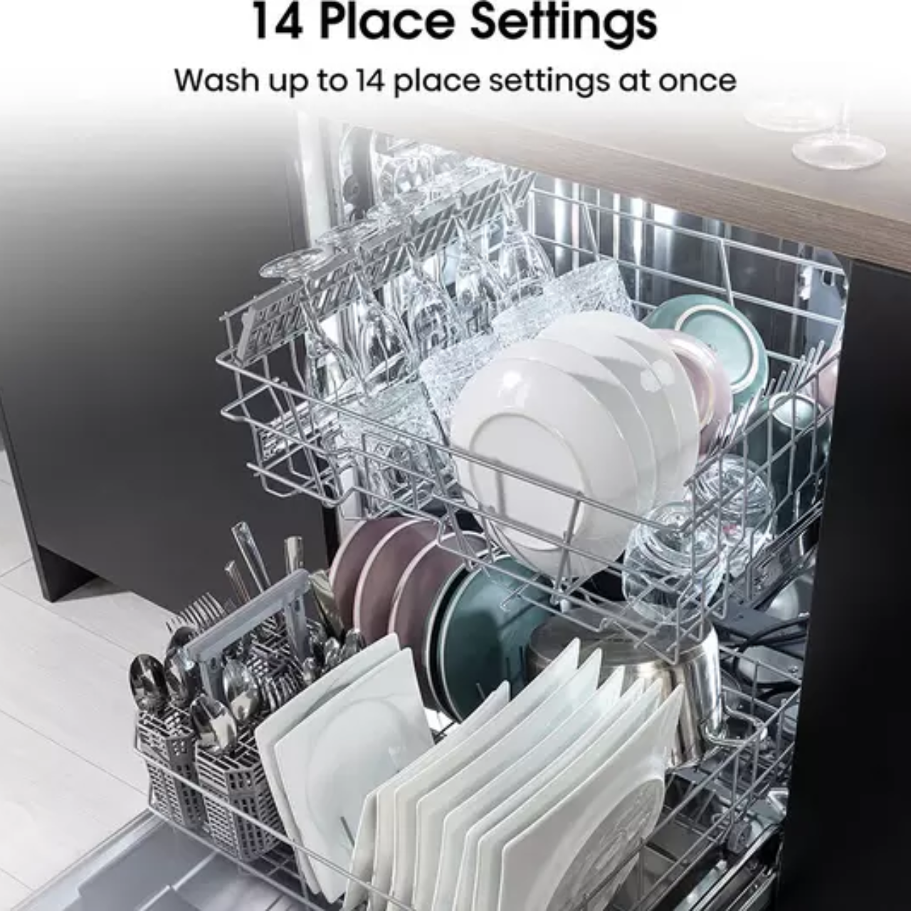Hisense HV623D15UK Fully Integrated Standard Dishwasher - Silver Control Panel (EX-DISPLAY/C)