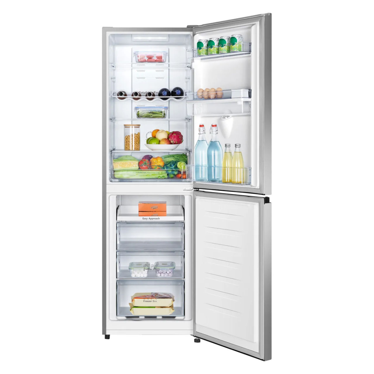 Hisense RB327N4WCE 50/50 No Frost Fridge Freezer - Stainless Steel (EX-DISPLAY/B)