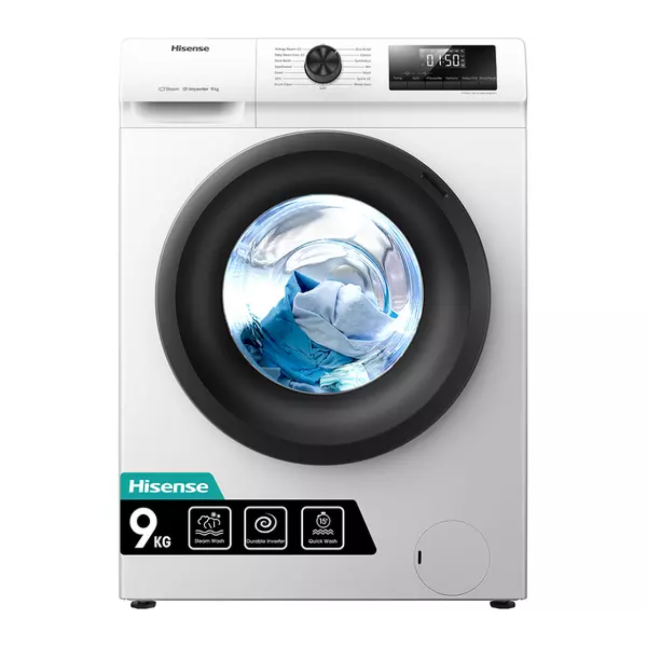 Hisense 3 Series 8Kg / 5Kg Washer Dryer with 1400 rpm WDQA8014EVJM - White (EX-DISPLAY/C)