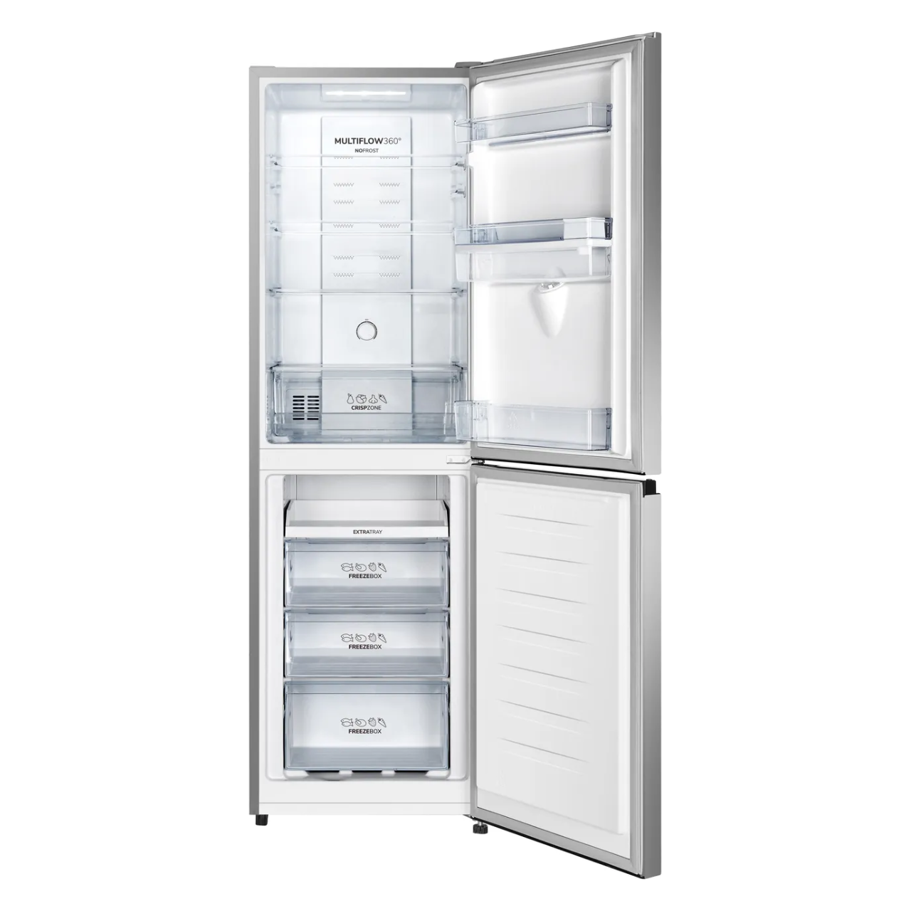 Fridgemaster MC55251DES Frost Free Fridge Freezer - Silver (EX-DISPLAY/C)