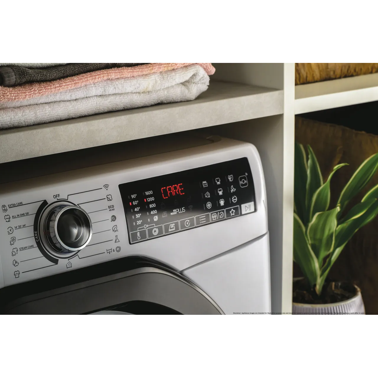 HOOVER H-Wash 350 H3WPS696TAM6-80 WiFi-enabled 9 kg 1600rpm Washing Machine - White (EX-DISPLAY/B)