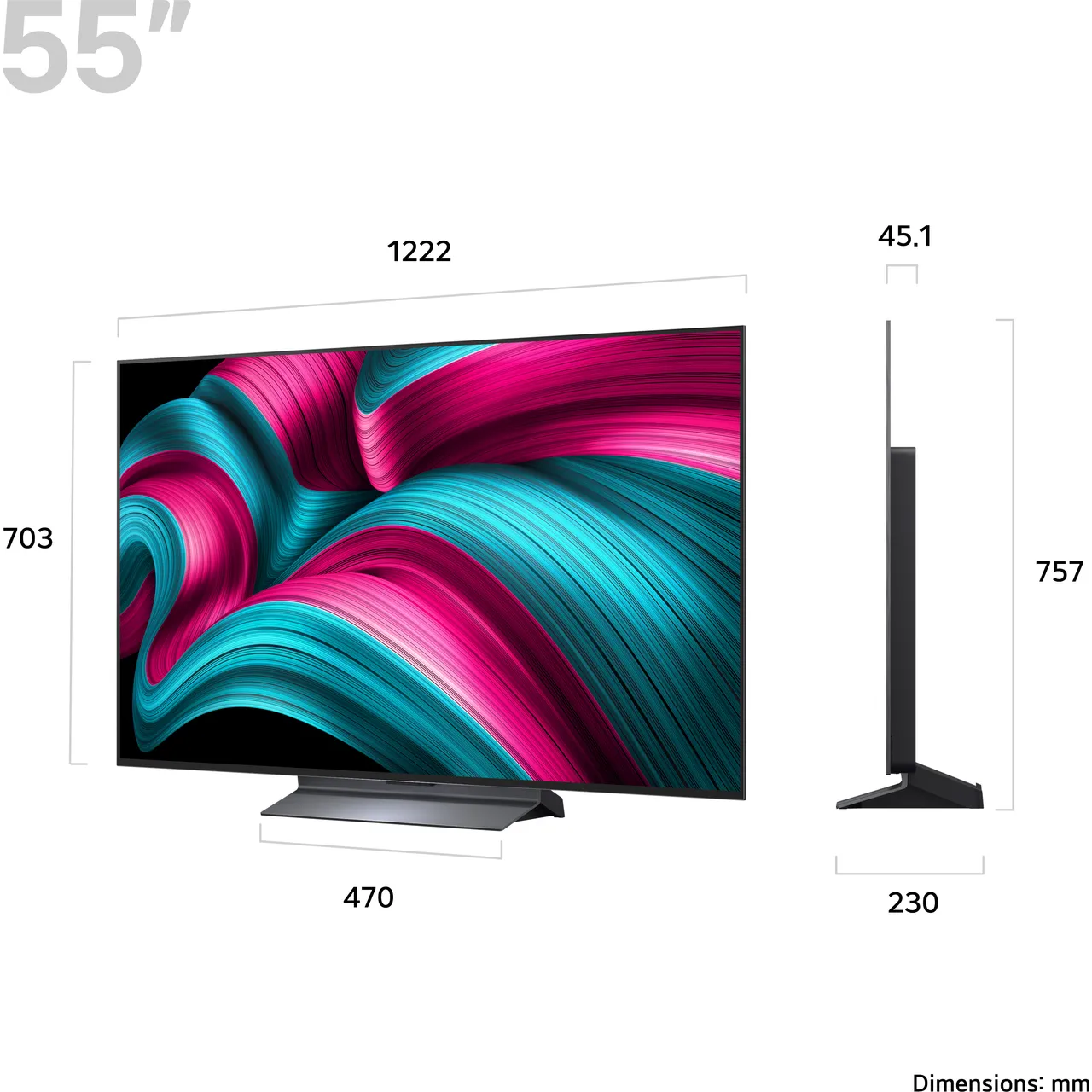 LG C44LA 55" 4K Ultra HD OLED Smart TV - OLED55C44LA