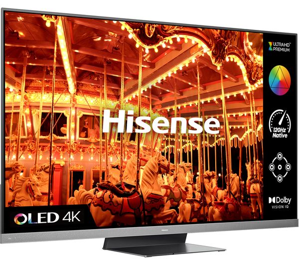 HISENSE 65A9HTUK 65" Smart 4K Ultra HD HDR OLED TV with Google Assistant & Alexa