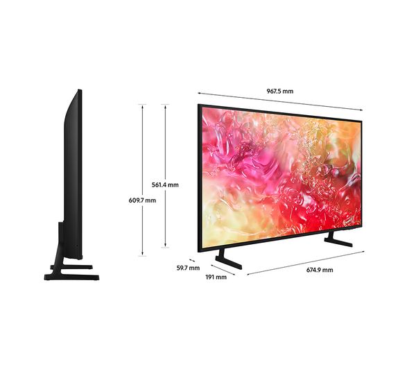 SAMSUNG UE43DU7100KXXU 43" Smart 4K Ultra HD HDR LED TV with Bixby
