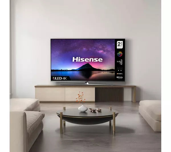 HISENSE 55U8GQTUK 55" Smart 4K Ultra HD HDR QLED TV with Alexa & Google Assistant