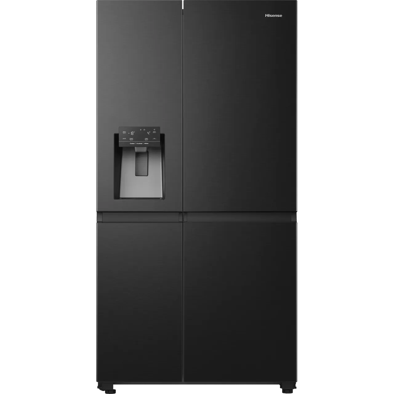 Hisense Pureflat Infinite RS818N4TFE Wifi Connected Non-Plumbed Total No Frost American Fridge Freezer - Black (EX-DISPLAY/B)
