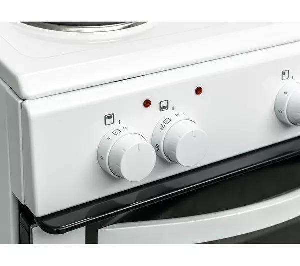 ESSENTIALS CFTE50W17 50 cm Electric Solid Plate Cooker - White (EX-DISPLAY/A)