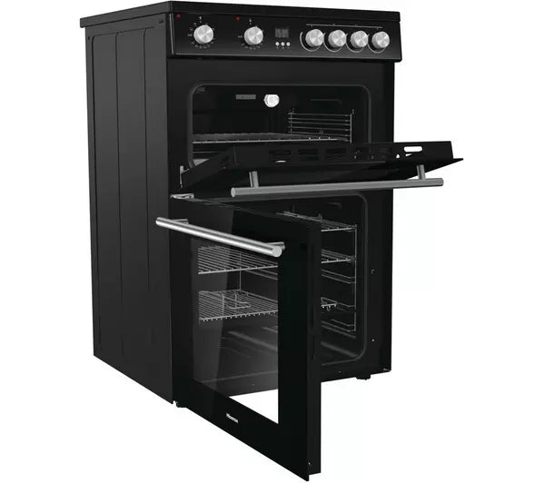 HISENSE HDE3211BBUK 60 cm Electric Ceramic Cooker - Black A+/A Rated (EX-DISPLAY/C)