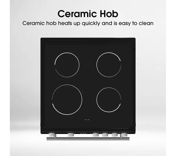 HISENSE HDE3211BBUK 60 cm Electric Ceramic Cooker - Black A+/A Rated (EX-DISPLAY/A)